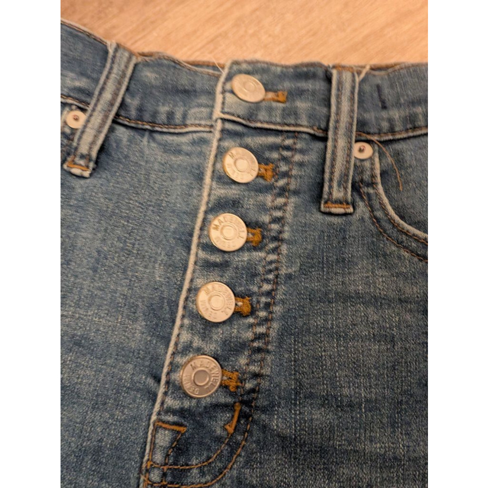 Women's Madewell Blue High-Rise Denim Shorts Size 24 - Picture 2 of 7
